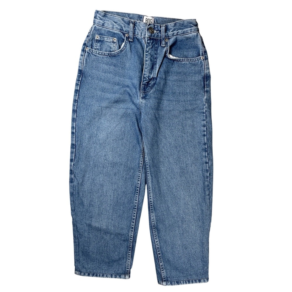 Urban Outfitters BDG Women's High Rise Baggy Jeans Sz 26 Denim Light Wash Barrel